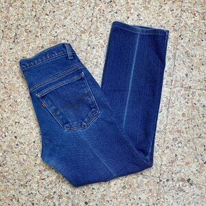 70s 80s Levis 517 Jeans Brown Tab Bootcut Jeans tag 33x31 actual 32" waist pleat